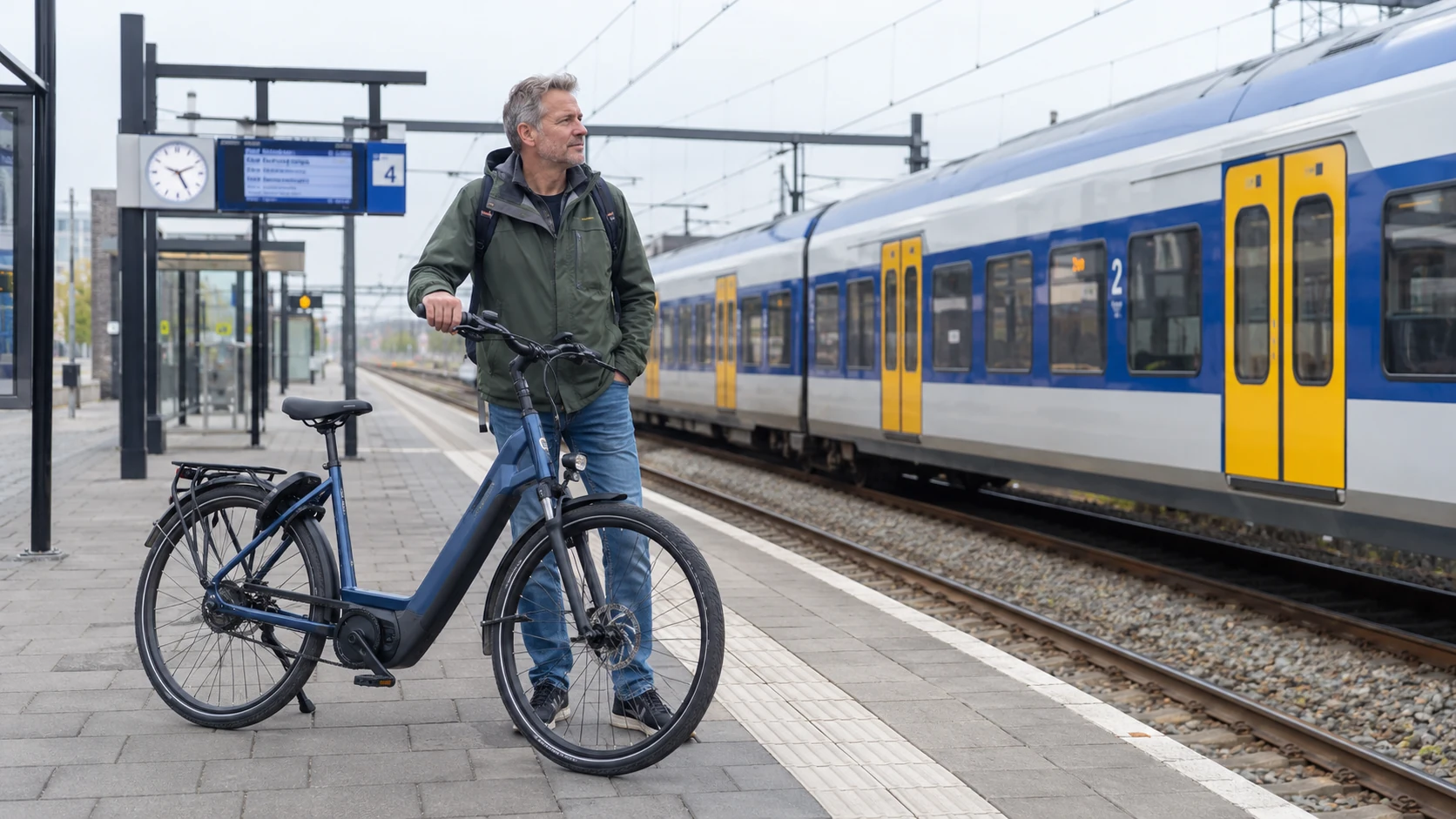 Elektrische fiets mee in de trein