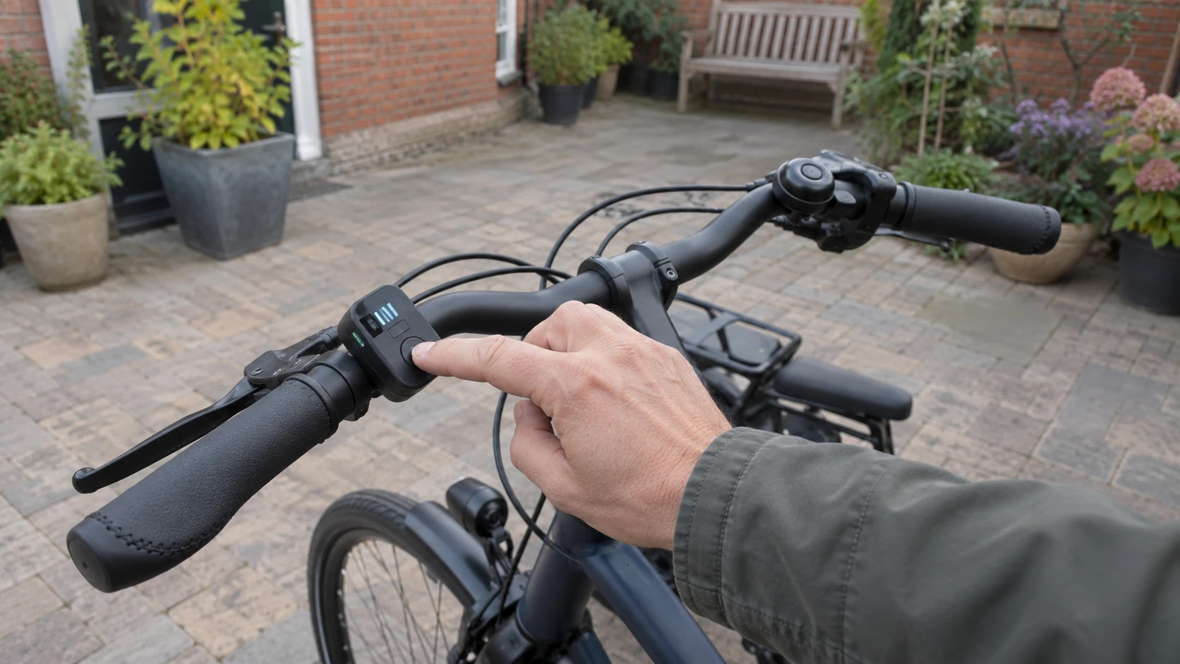 Je elektrische fiets aan- en uitzetten