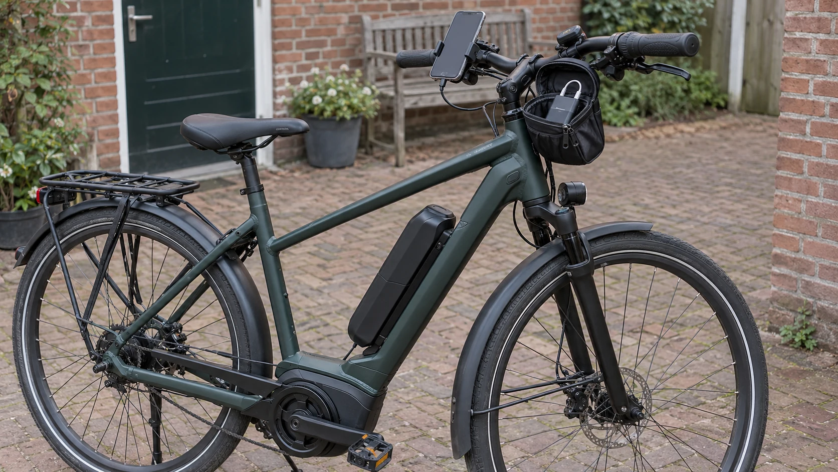 E-bike accu laden met powerstation