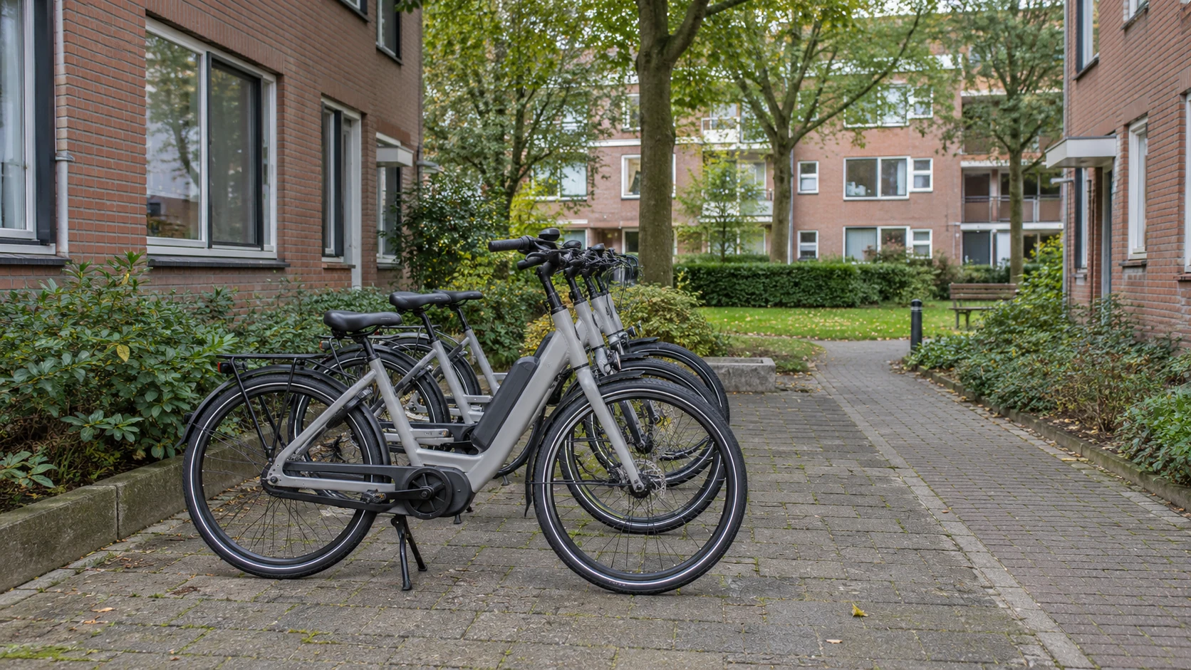 Nutzung von gemeinsam genutzten Elektrofahrrädern in Wohngebieten